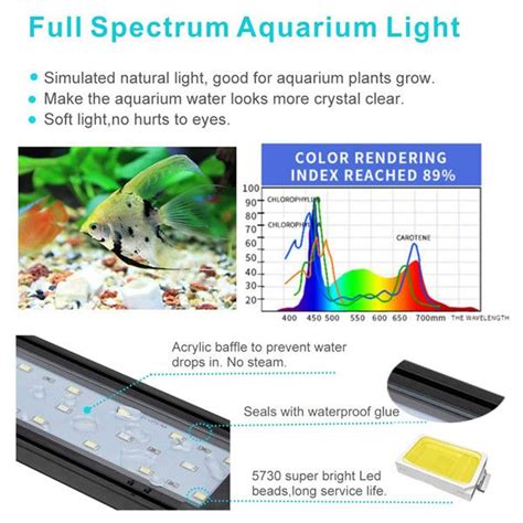 hygger aquarium lights|Hygger 918 Full Spectrum White Blue Red LED .